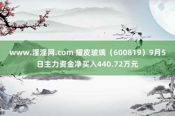 www.淫淫网.com 耀皮玻璃（600819）9月5日主力资金净买入440.72万元