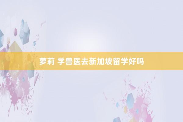 萝莉 学兽医去新加坡留学好吗